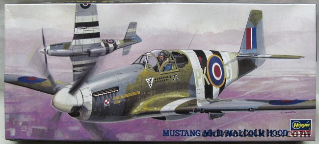 Hasegawa 1/72 Mustang Mk. II Malcolm Hood - 315th Sq RAF S/Ldr. Eugeniusz Horbaczewski / 19th Sq RAF, AP105 plastic model kit